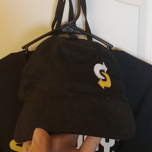 SUBWAY 2023 Job Uniform.XL t shirt,hat,and Subway visor hat All Black.NEW - Picture 2 of 6